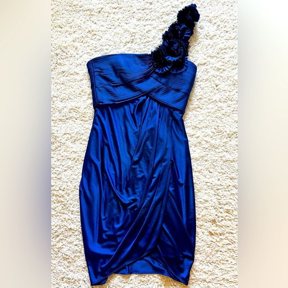 BCBG‎ MaxAzria Blue Cocktail Mini Dress Small